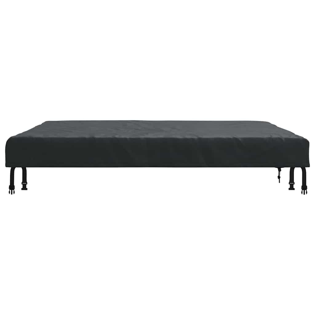 vidaXL Copertă pentru masă Simplu Negru 122 x 122 x 15 cm țesătură