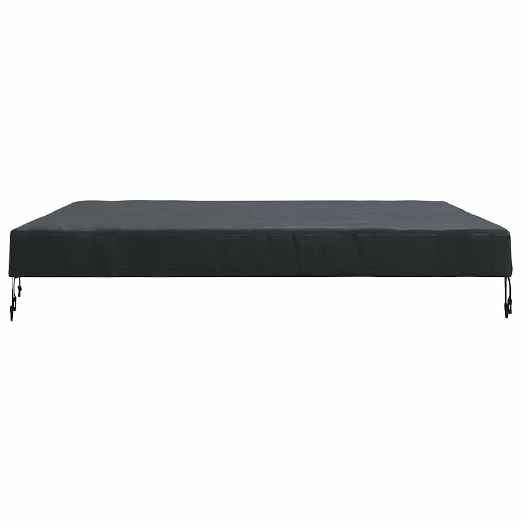 vidaXL Copertă pentru masă Simplu Negru 122 x 122 x 15 cm țesătură