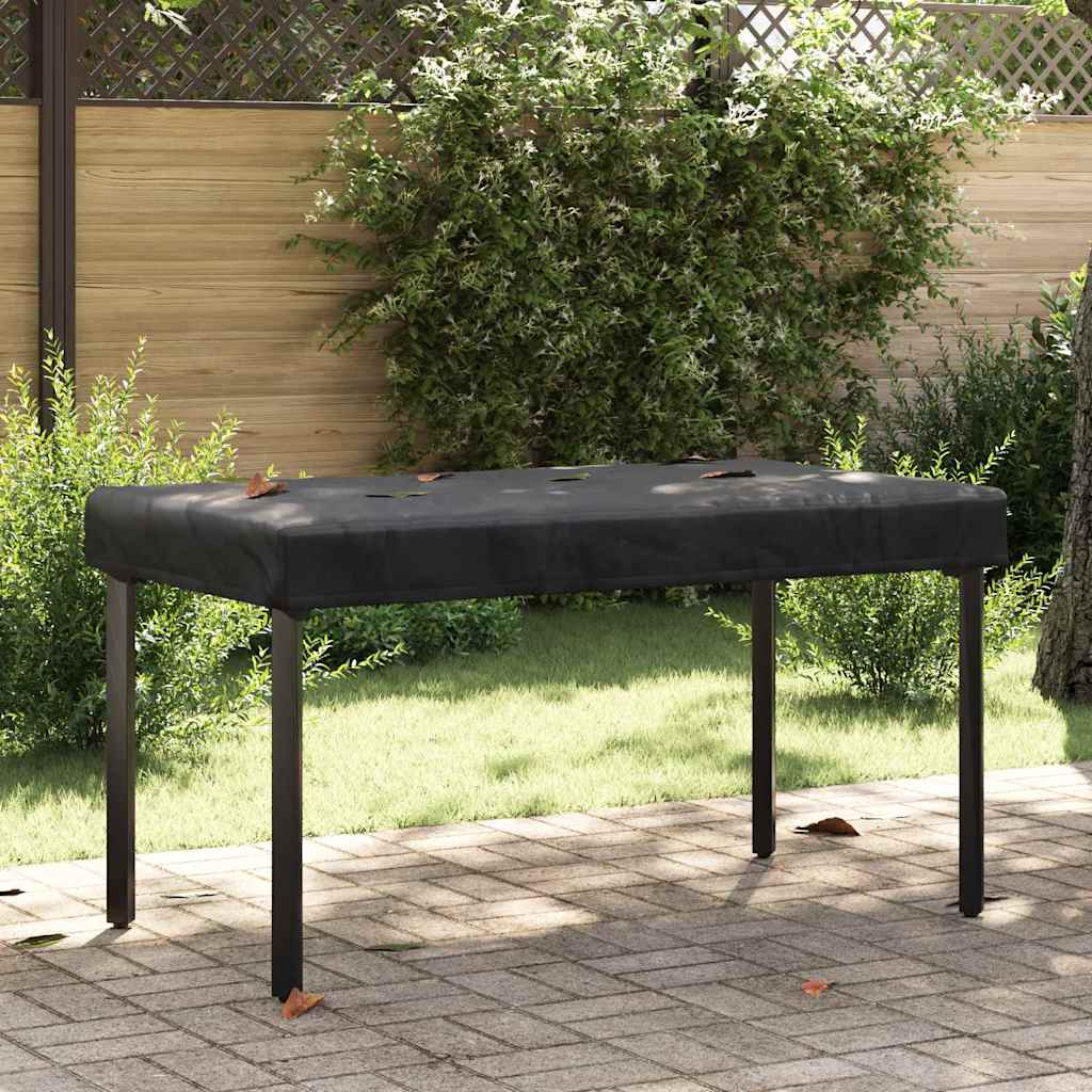 vidaXL Copertă pentru masă Simplu Negru 102 x 202 x 15 cm țesătură