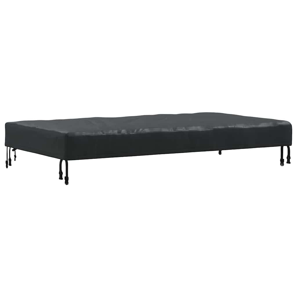 vidaXL Copertă pentru masă Simplu Negru 102 x 202 x 15 cm țesătură
