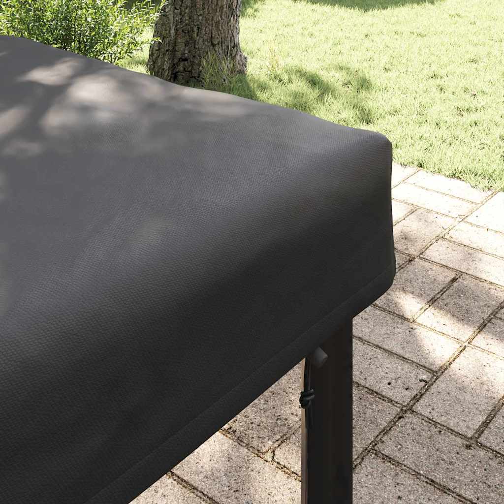 vidaXL Copertă pentru masă Simplu Negru 102 x 202 x 15 cm țesătură