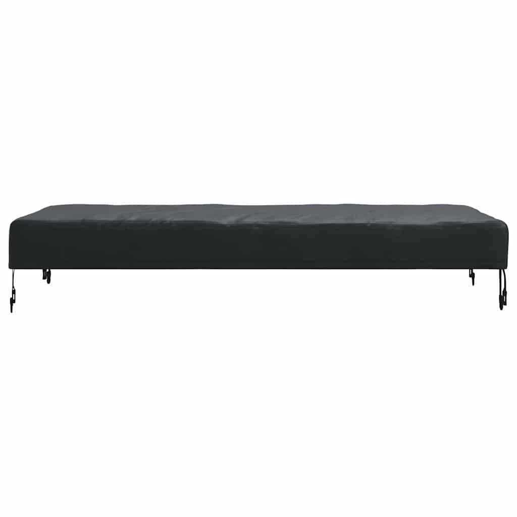 vidaXL Copertă pentru masă Simplu Negru 102 x 202 x 15 cm țesătură