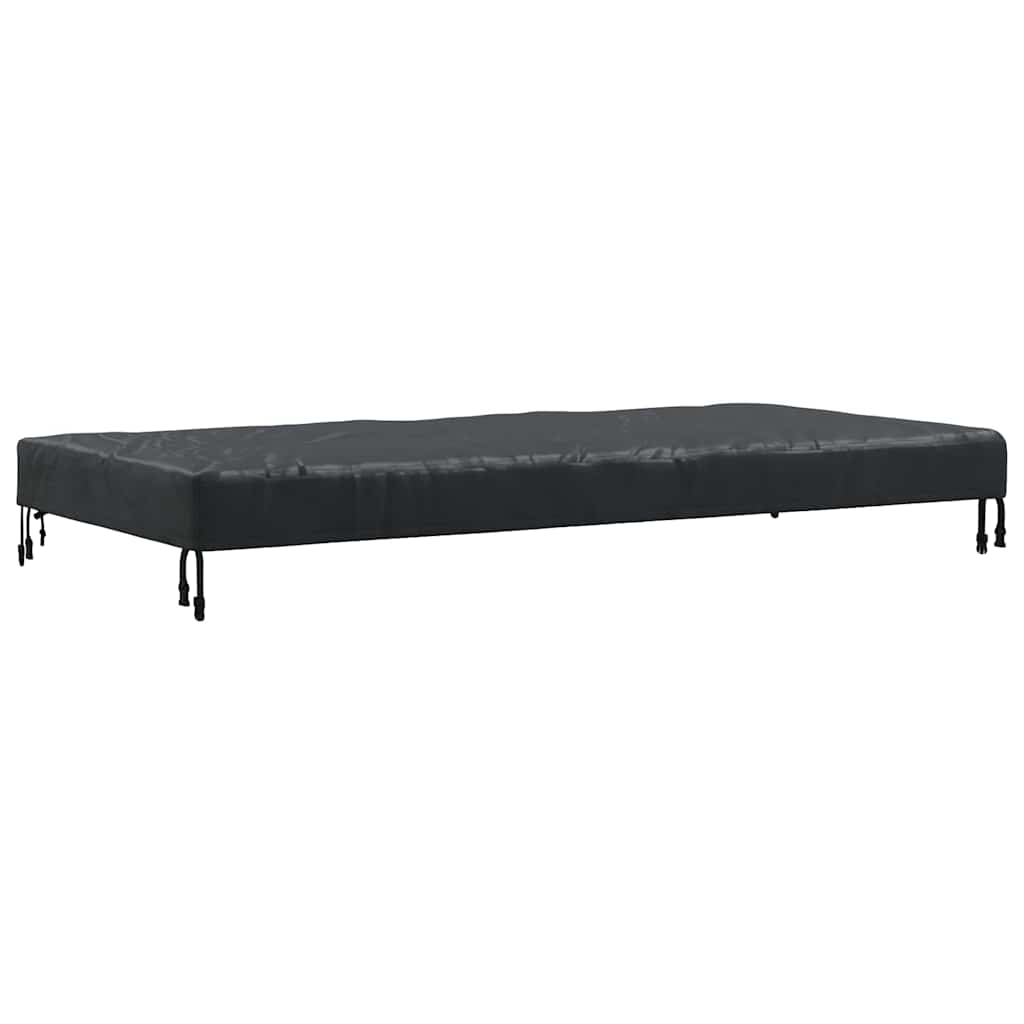vidaXL Copertă pentru masă Simplu Negru 102 x 202 x 15 cm țesătură