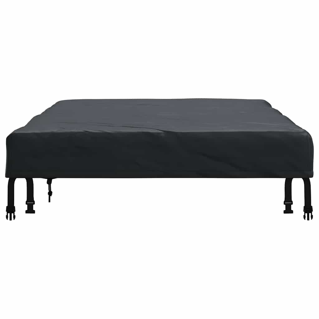 vidaXL Copertă pentru masă Simplu Negru 102 x 202 x 15 cm țesătură