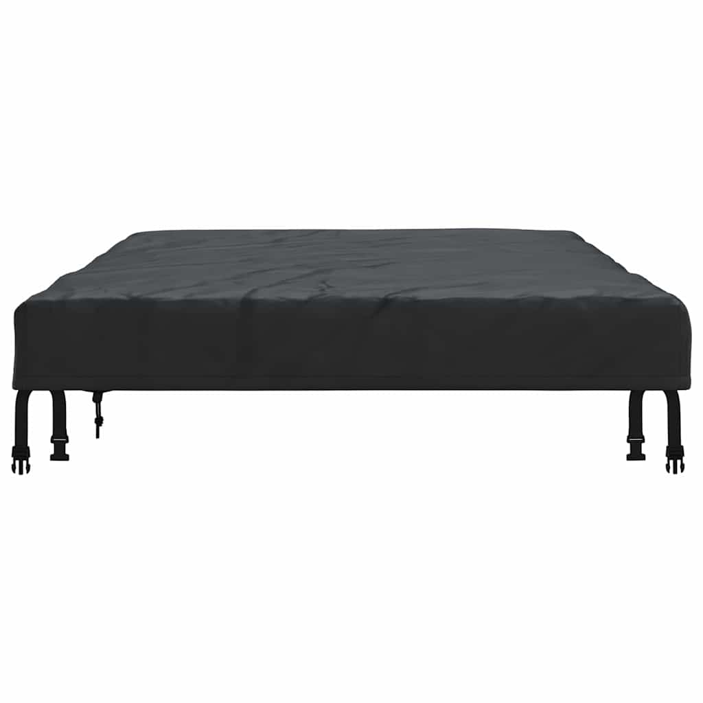 vidaXL Copertă pentru masă Simplu Negru 102 x 202 x 15 cm țesătură