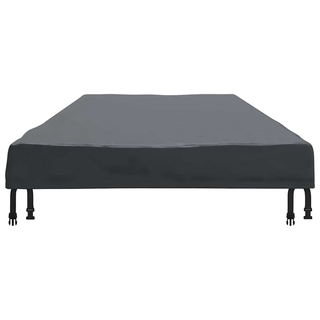 vidaXL Copertă pentru masă Simplu Negru 102 x 202 x 15 cm țesătură