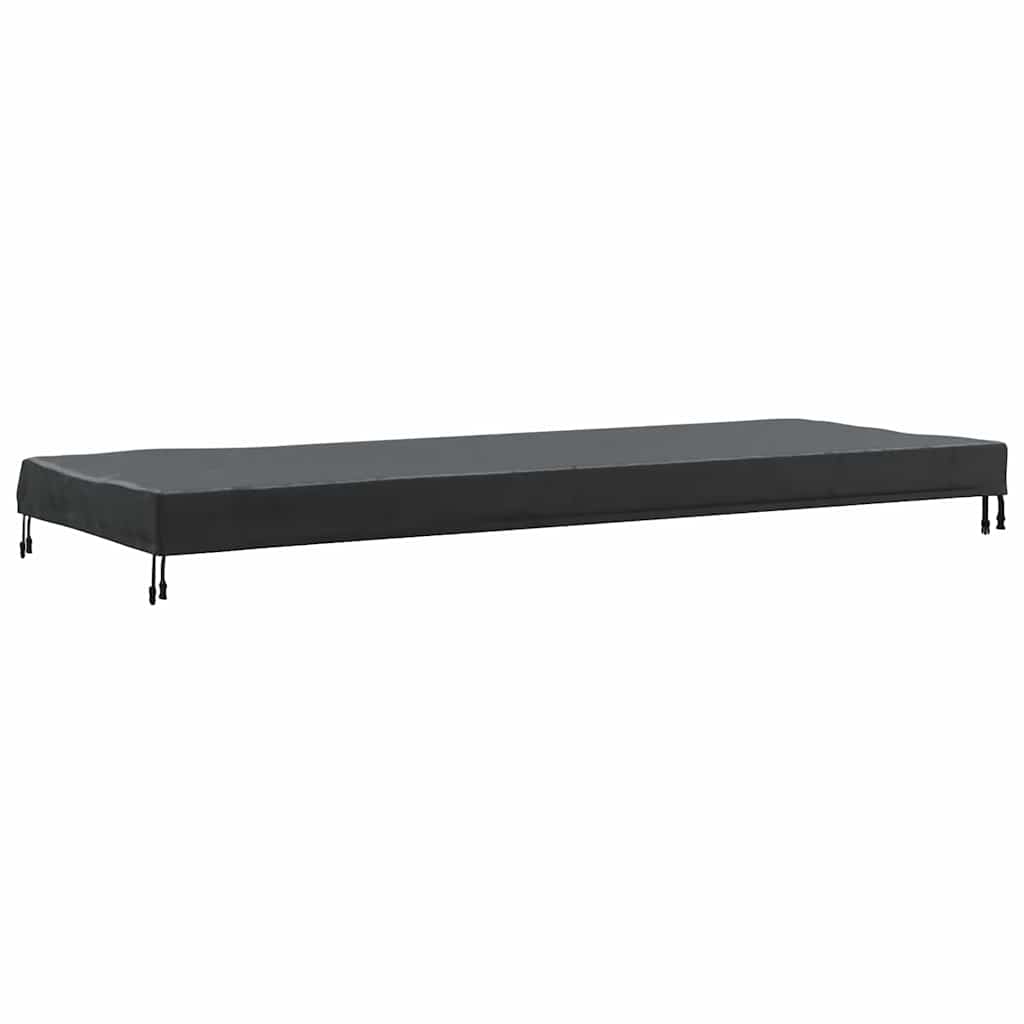 vidaXL Copertă pentru masă Simplu Negru 102 x 202 x 15 cm țesătură