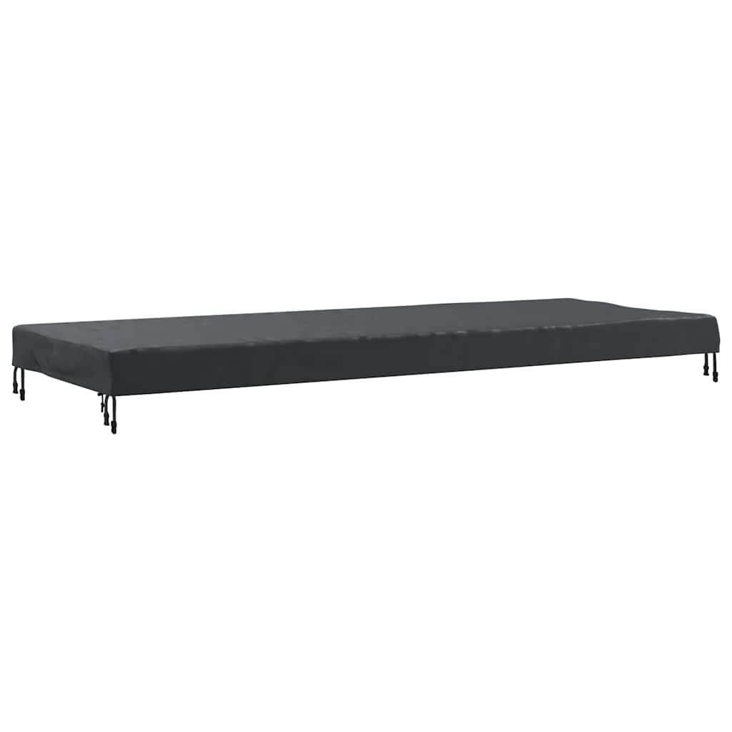 vidaXL Copertă pentru masă Simplu Negru 102 x 202 x 15 cm țesătură