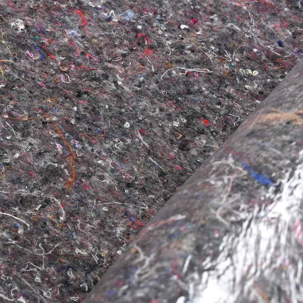 vidaXL Lână anti-alunecare pentru vopsitor 10 m 220 g/m² gri