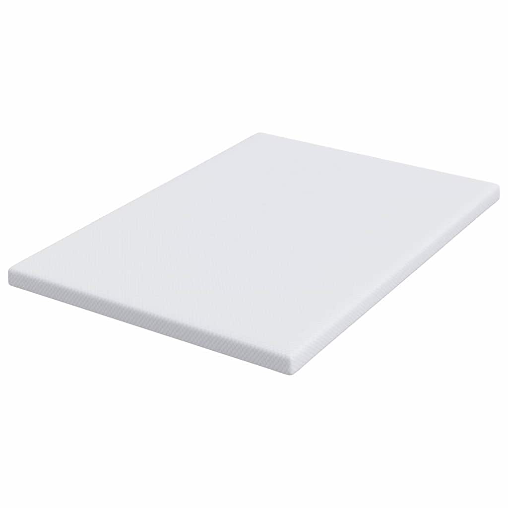vidaXL Suport pentru saltea Alb 140 x 190 x 7 cm Material jacquard