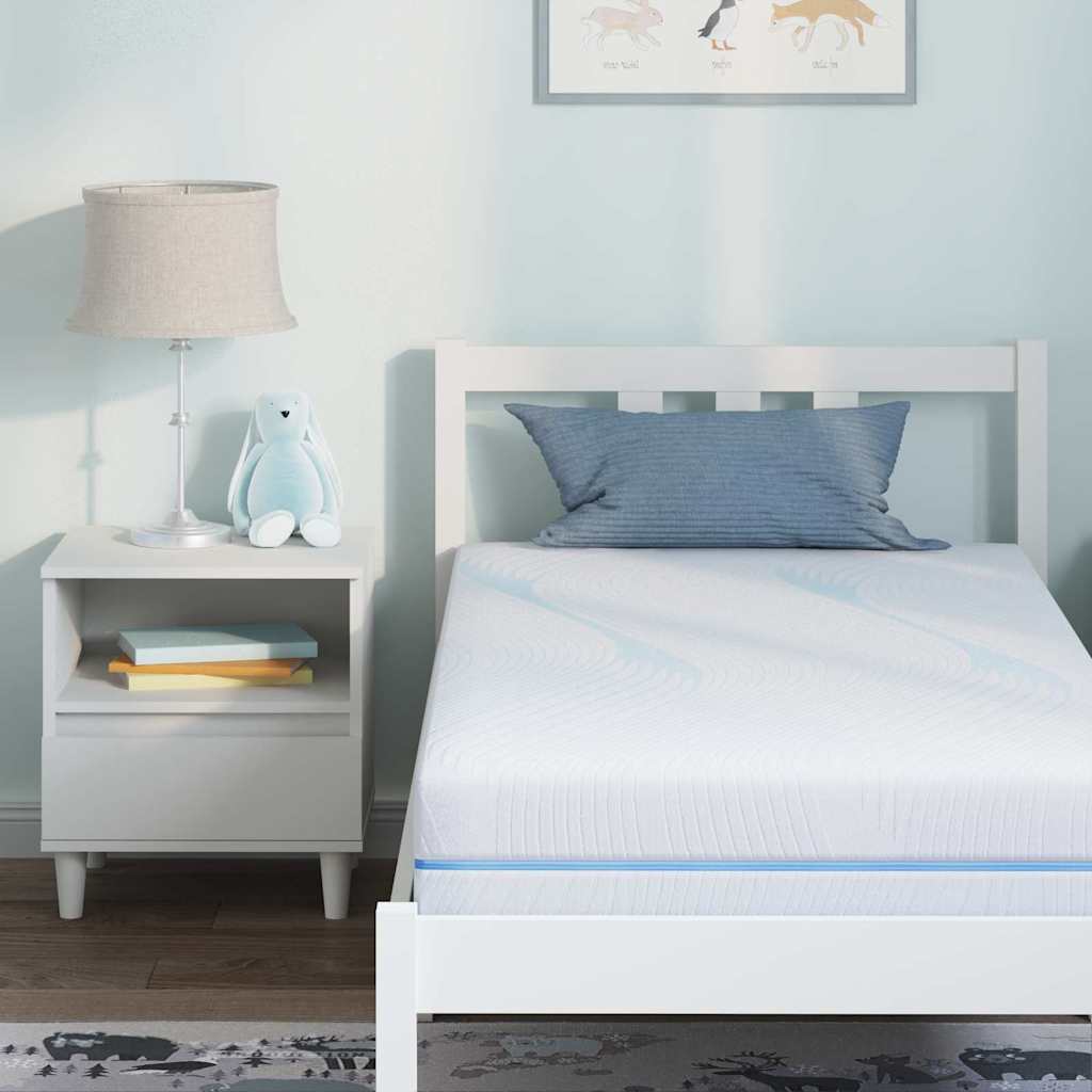 vidaXL Saltele Alb 80 x 160 cm Țesătură jacquard din poliester 100% vidaXL Saltele Alb 80 x 160 cm Țesătură jacquard din poliester 100%