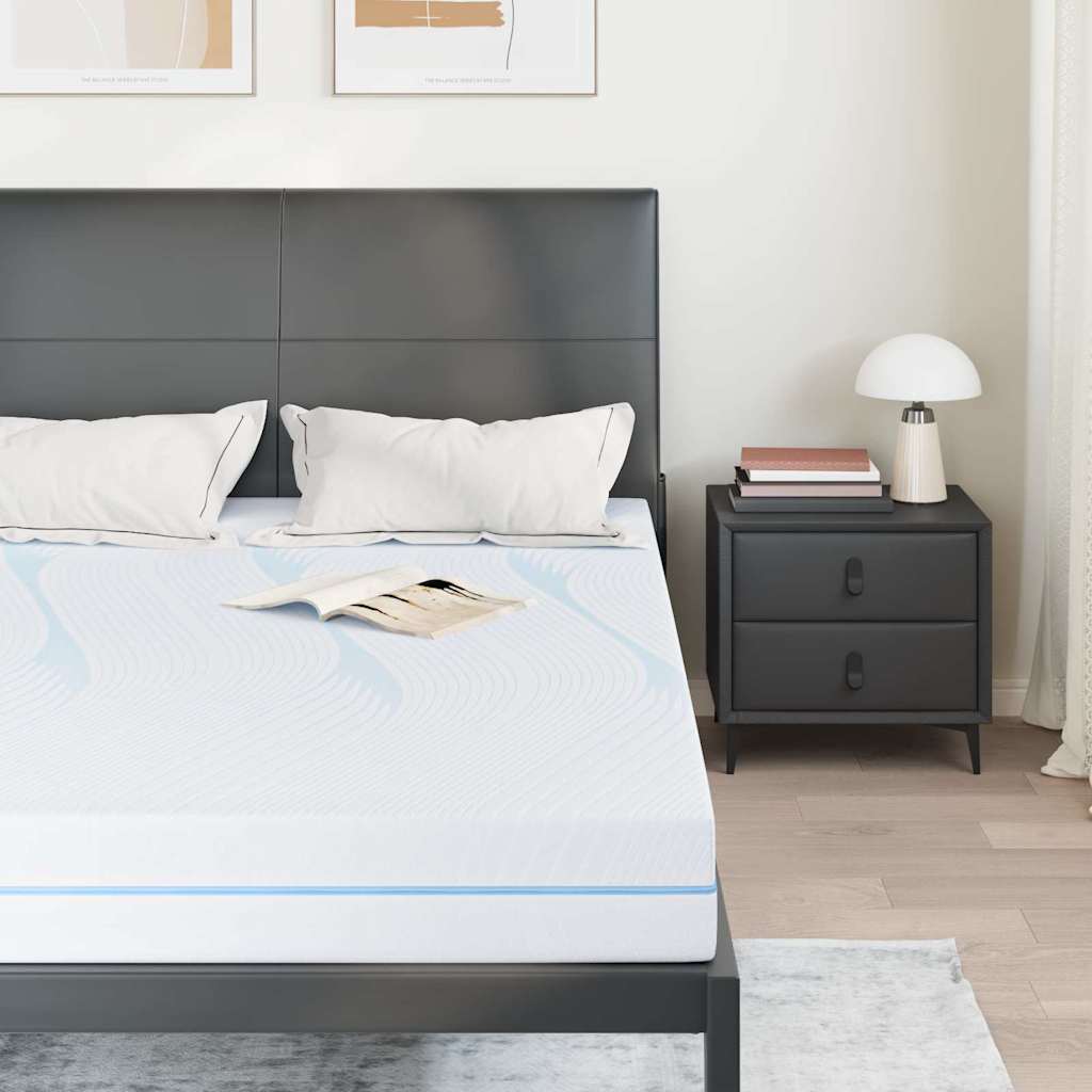 vidaXL Saltele Alb 140 x 200 cm Țesătură jacquard din poliester 100% vidaXL Saltele Alb 140 x 200 cm Țesătură jacquard din poliester 100%