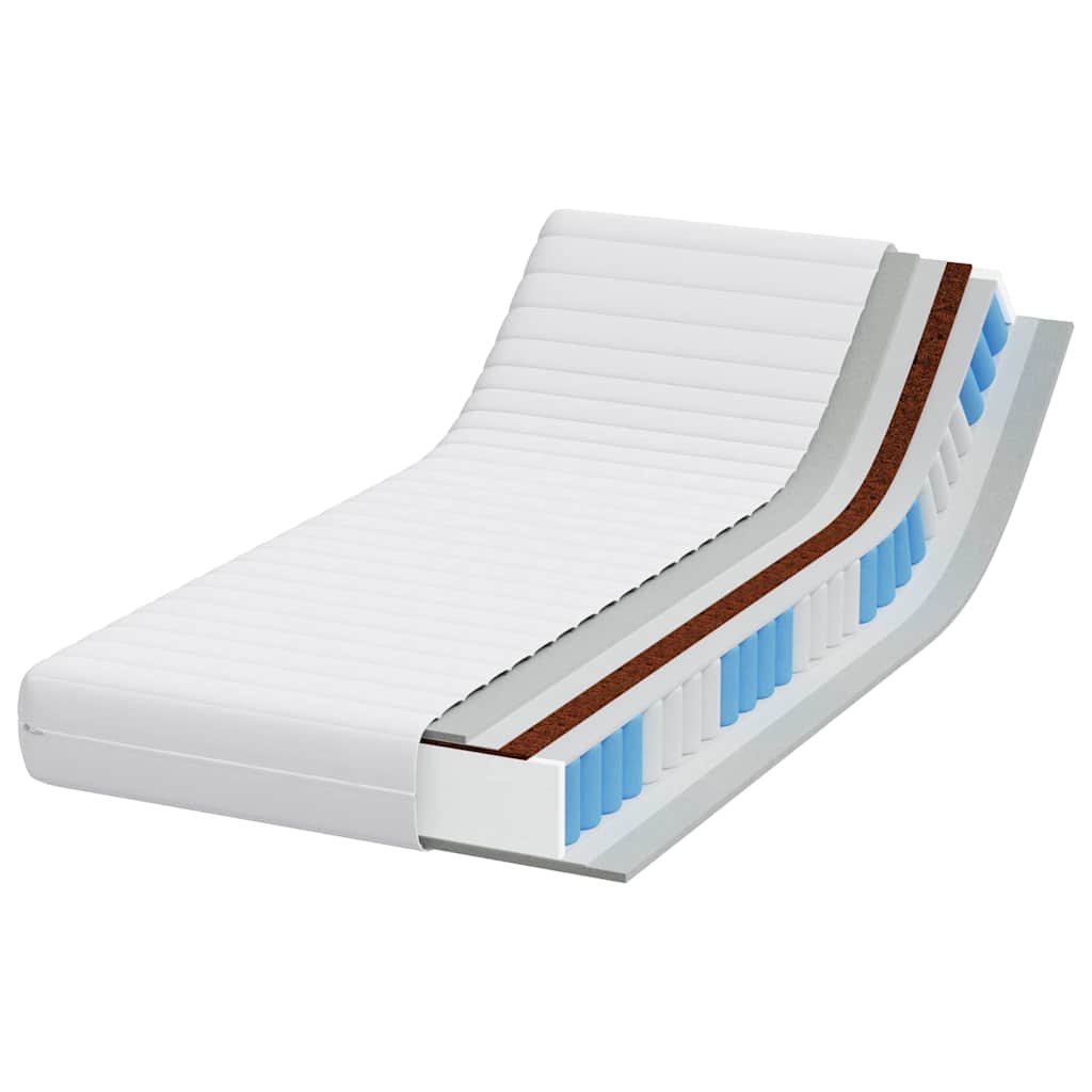 vidaXL Saltele Alb 100 x 200 cm Țesătură din 100% poliester vidaXL Saltele Alb 100 x 200 cm Țesătură din 100% poliester