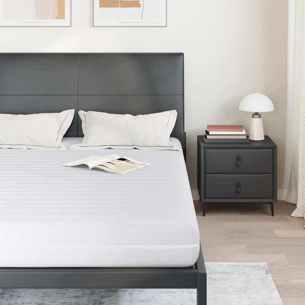 vidaXL Saltea Alb 140 x 200 cm Arcuri din buzunar