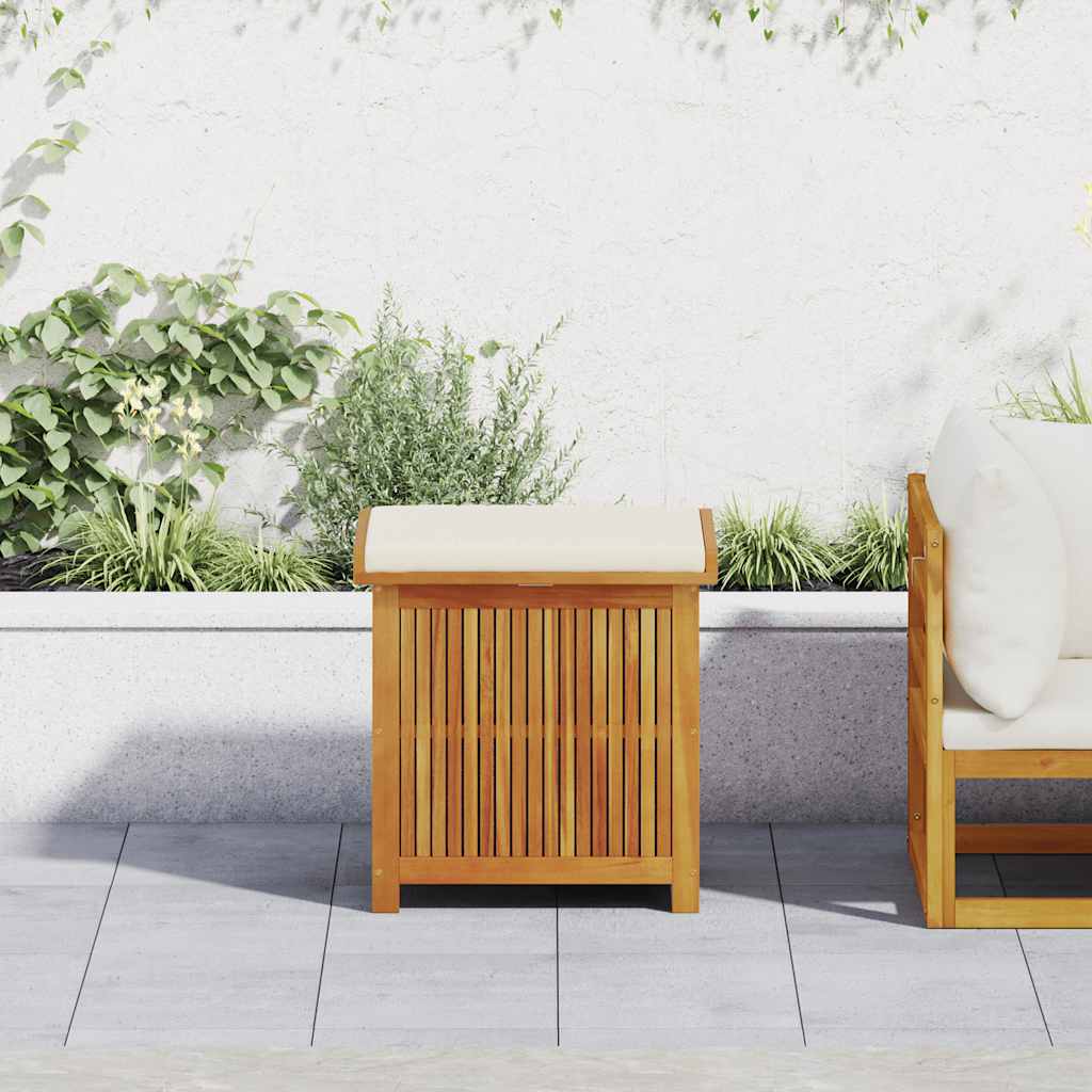 vidaXL Cutie de perne de exterior 60x50x61 cm din lemn masiv de salcâm vidaXL Cutie de perne de exterior 60x50x61 cm din lemn masiv de salcâm