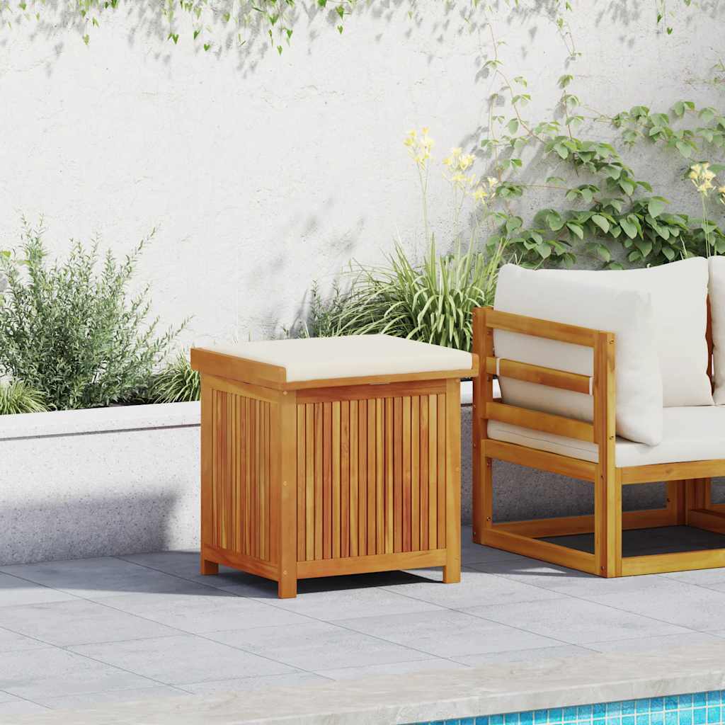 vidaXL Cutie de perne de exterior 60x50x61 cm din lemn masiv de salcâm vidaXL Cutie de perne de exterior 60x50x61 cm din lemn masiv de salcâm