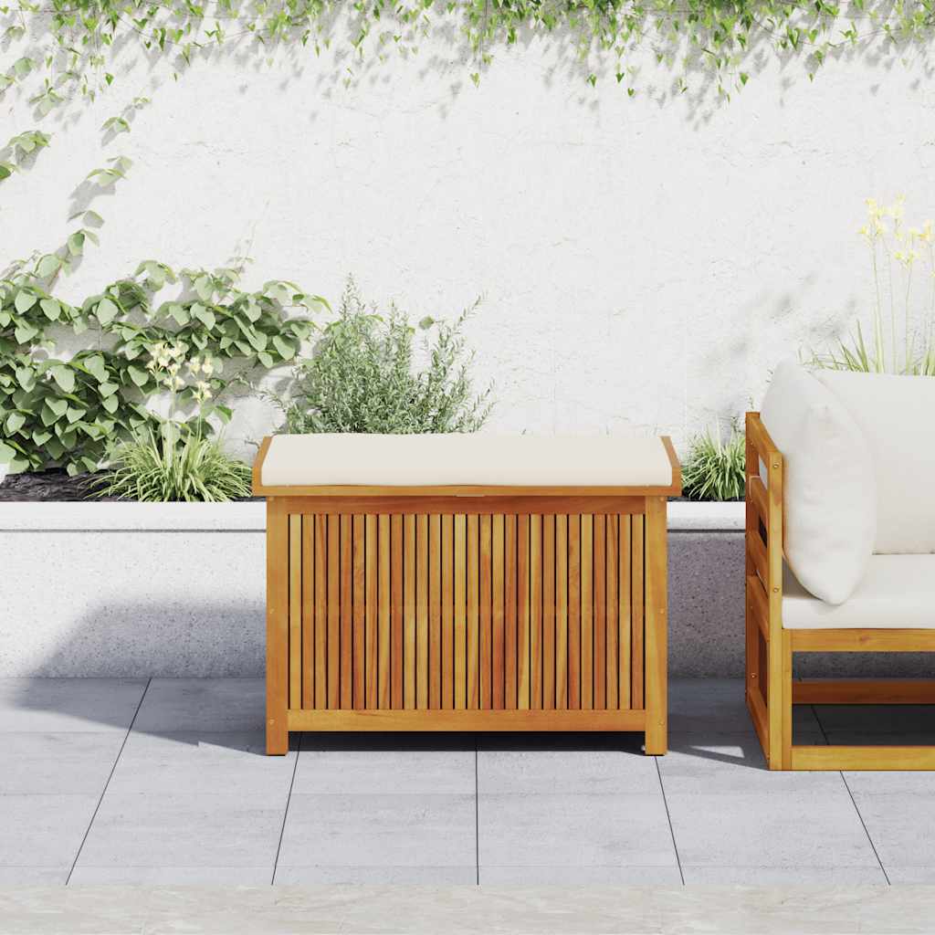 vidaXL Cutie de perne de exterior 90x50x60,5 cm lemn masiv de salcâm vidaXL Cutie de perne de exterior 90x50x60,5 cm lemn masiv de salcâm