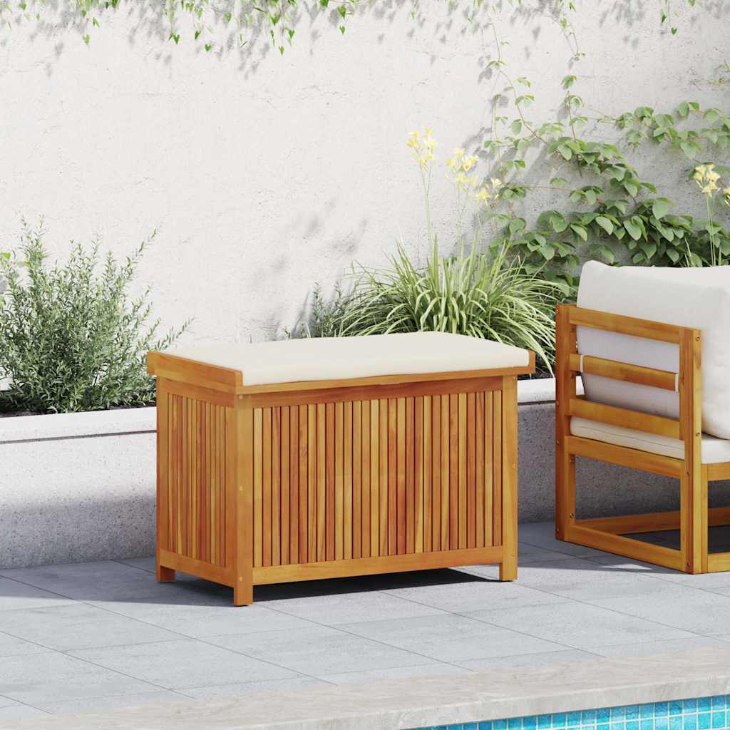 vidaXL Cutie de perne de exterior 90x50x60,5 cm lemn masiv de salcâm vidaXL Cutie de perne de exterior 90x50x60,5 cm lemn masiv de salcâm