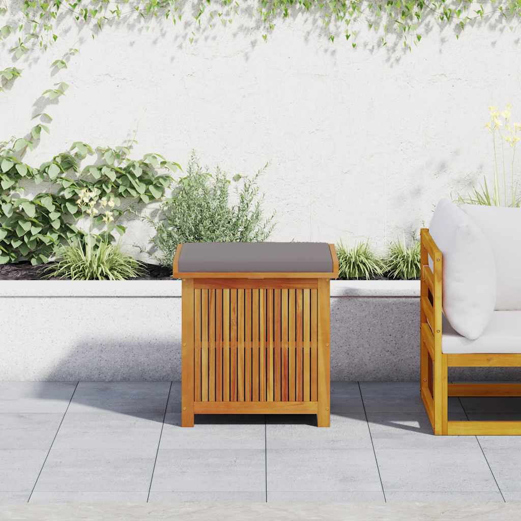 vidaXL Cutie de perne de exterior 60x50x61 cm din lemn masiv de salcâm vidaXL Cutie de perne de exterior 60x50x61 cm din lemn masiv de salcâm