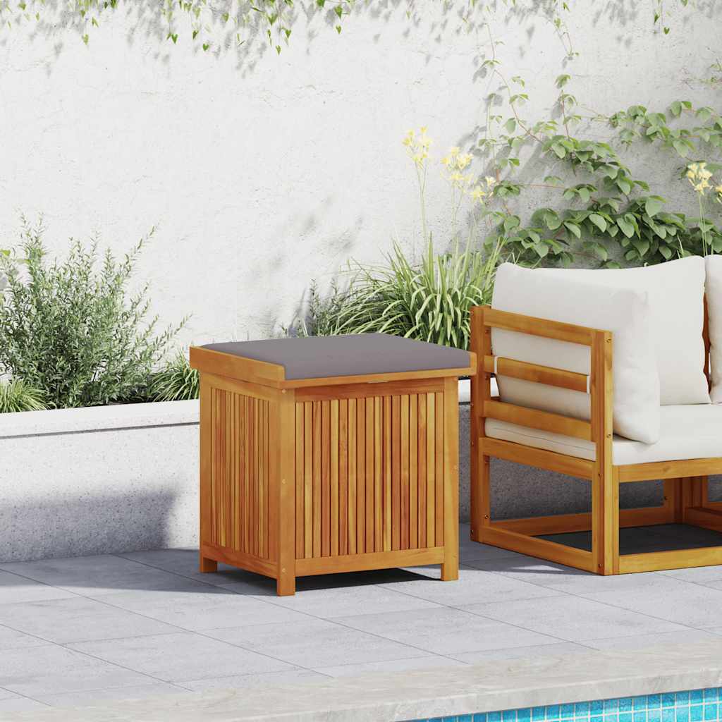 vidaXL Cutie de perne de exterior 60x50x61 cm din lemn masiv de salcâm vidaXL Cutie de perne de exterior 60x50x61 cm din lemn masiv de salcâm