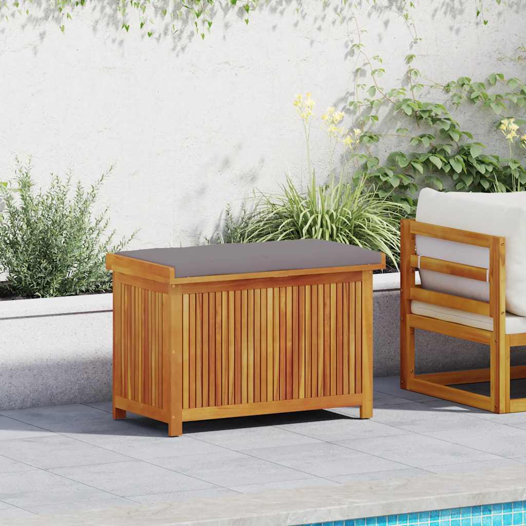vidaXL Cutie de perne de exterior 90x50x60,5 cm lemn masiv de salcâm vidaXL Cutie de perne de exterior 90x50x60,5 cm lemn masiv de salcâm