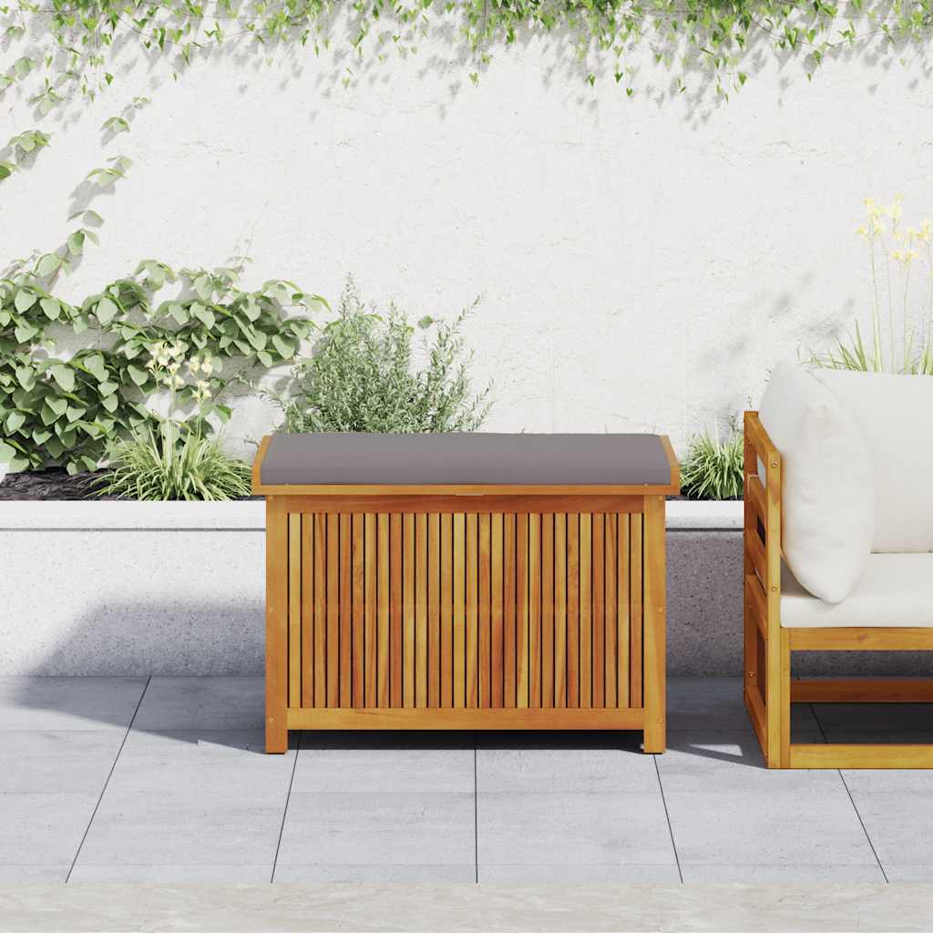 vidaXL Cutie de perne de exterior 90x50x60,5 cm lemn masiv de salcâm vidaXL Cutie de perne de exterior 90x50x60,5 cm lemn masiv de salcâm