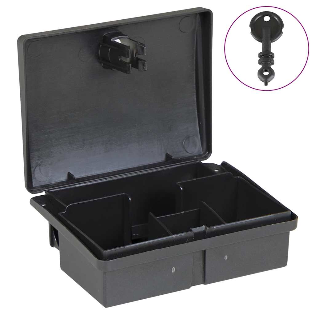 vidaXL Capcane pentru șoareci 10 buc Negru 13x10x4 cm vidaXL Capcane pentru șoareci 10 buc Negru 13x10x4 cm