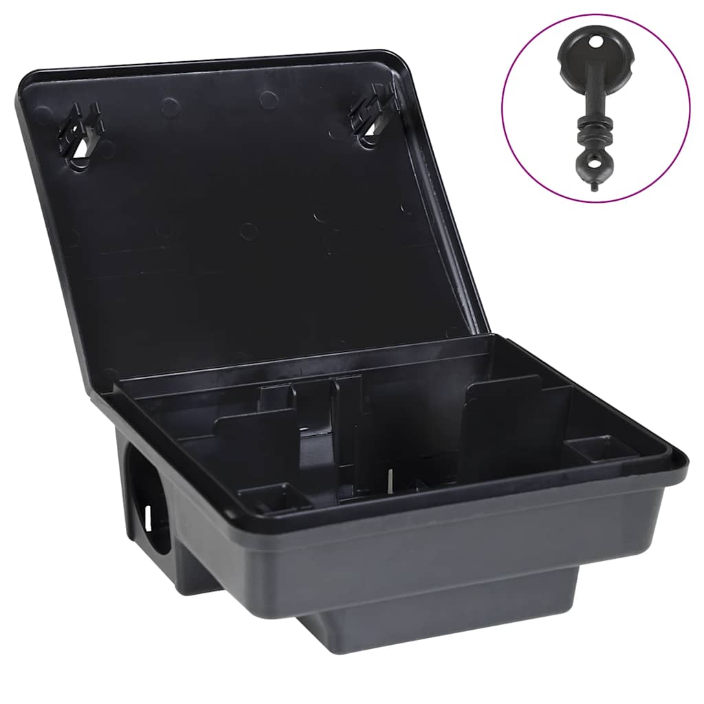 vidaXL Capcane pentru șoareci 4 buc Negru 23x19x9,5 cm vidaXL Capcane pentru șoareci 4 buc Negru 23x19x9,5 cm