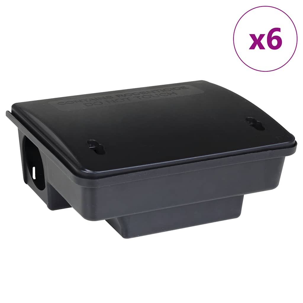 vidaXL Capcane pentru șoareci 6 buc Negru 23x19x9,5 cm vidaXL Capcane pentru șoareci 6 buc Negru 23x19x9,5 cm