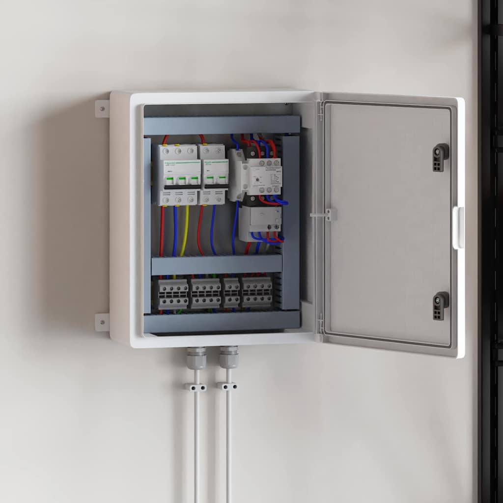 vidaXL Dulap de control Gri 40 x 24 x 50 cm Plastic ABS