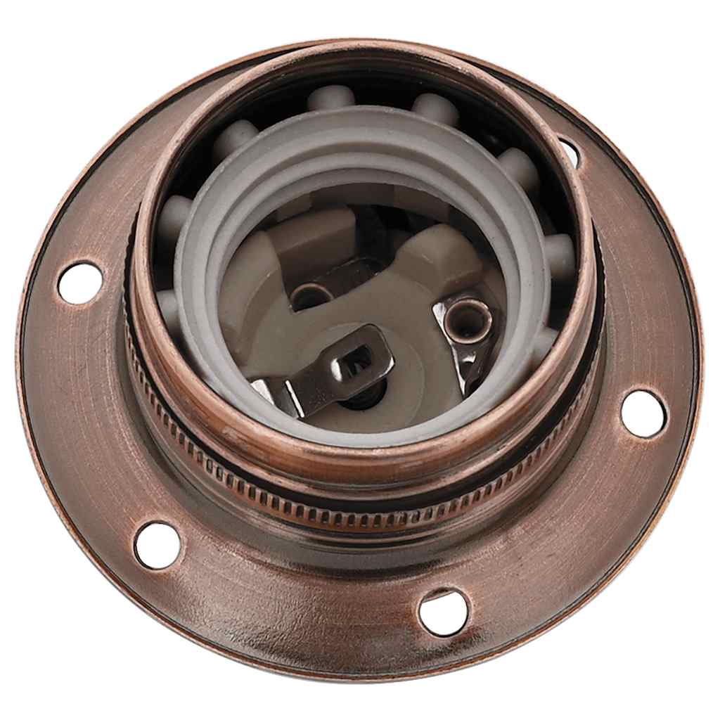 vidaXL Suporturi de lampă 2 buc Roșu Bronz E27 vidaXL Suporturi de lampă 2 buc Roșu Bronz E27