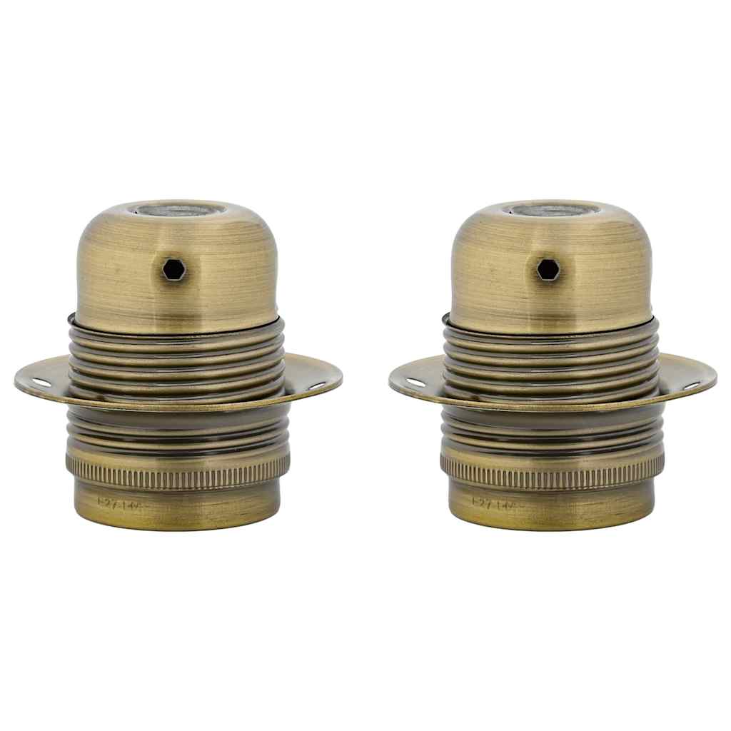vidaXL Suporturi de lampă 2 buc Bronz E27 vidaXL Suporturi de lampă 2 buc Bronz E27
