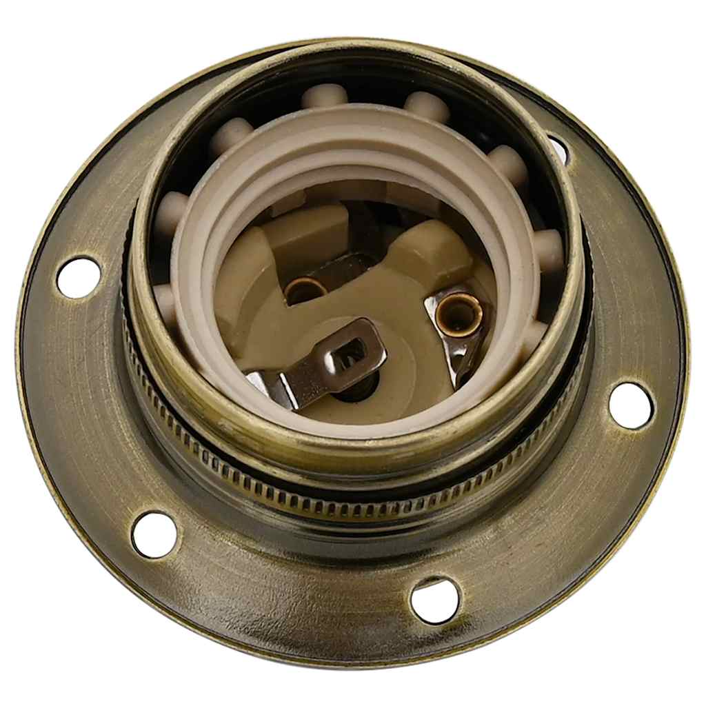 vidaXL Suporturi de lampă 2 buc Bronz E27 vidaXL Suporturi de lampă 2 buc Bronz E27