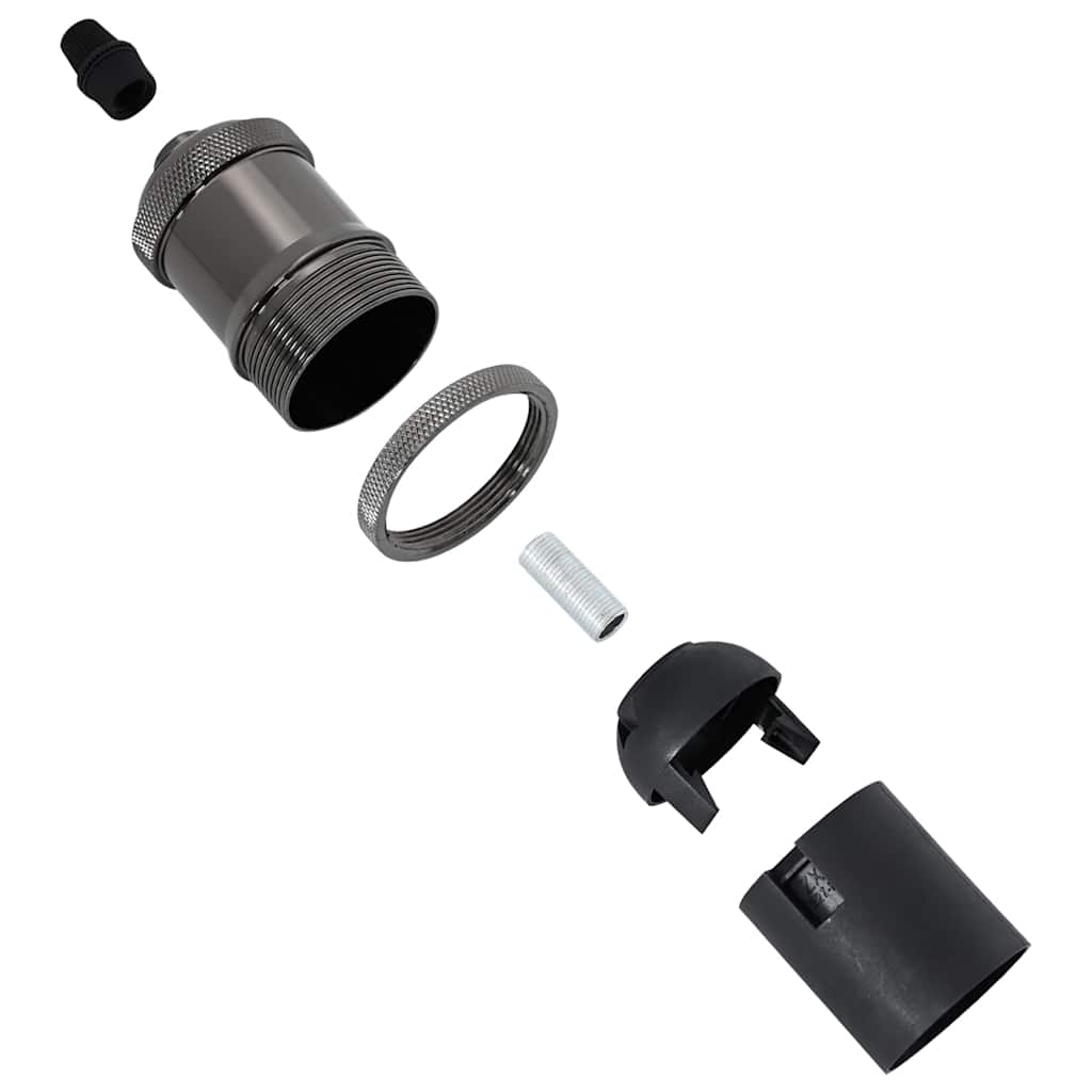 vidaXL Suporturi lămpi 2 buc Negru lucios E27 vidaXL Suporturi lămpi 2 buc Negru lucios E27