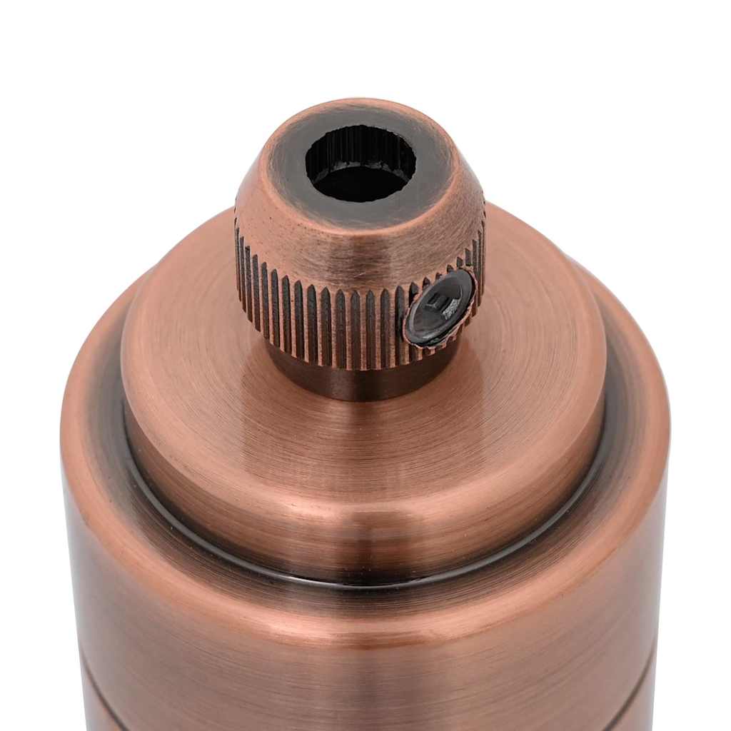 vidaXL Suporturi de lampă 2 buc Roșu Bronz E27 vidaXL Suporturi de lampă 2 buc Roșu Bronz E27