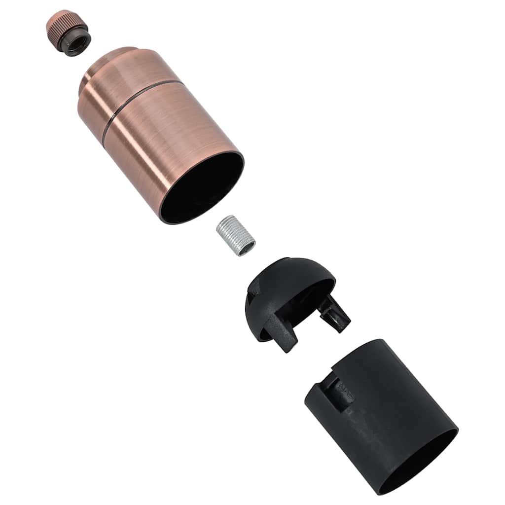vidaXL Suporturi de lampă 2 buc Roșu Bronz E27 vidaXL Suporturi de lampă 2 buc Roșu Bronz E27
