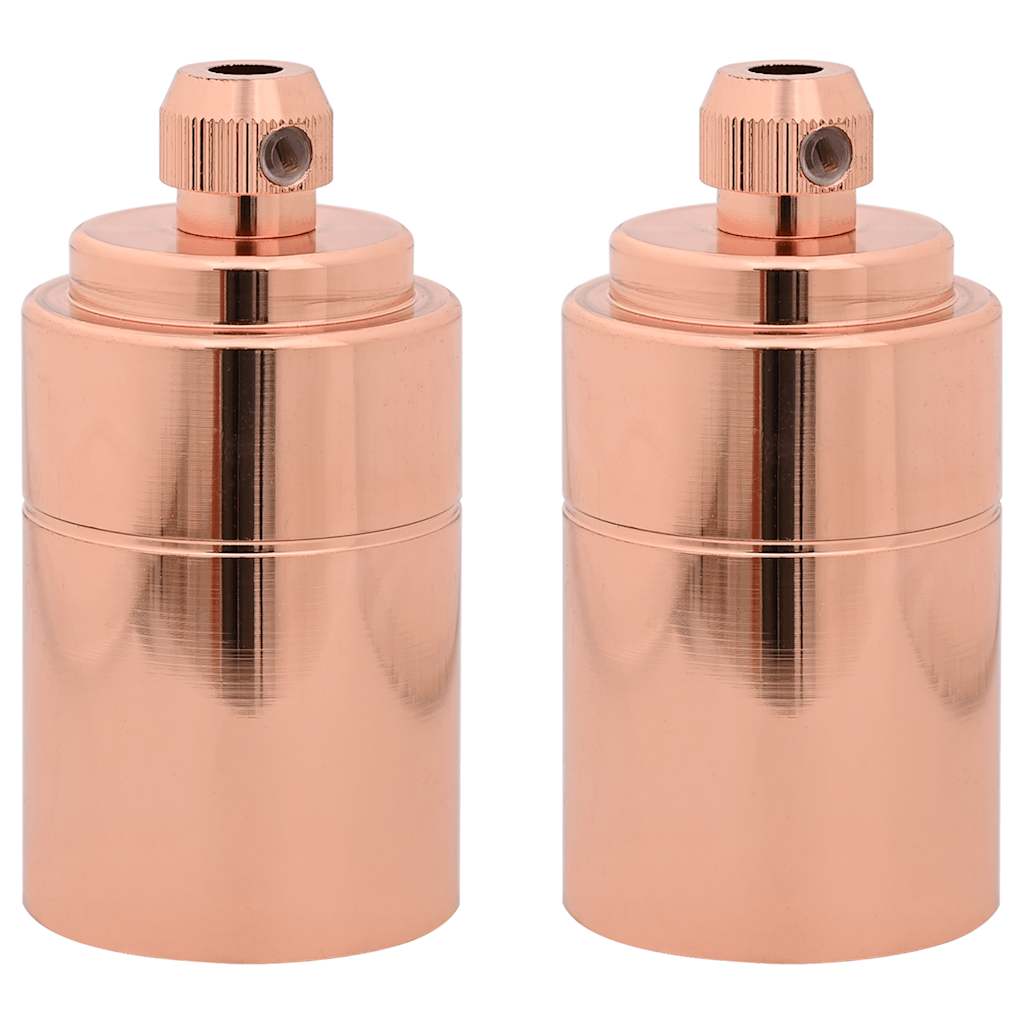 vidaXL Suporturi de lampă 2 buc Rose Gold E27 vidaXL Suporturi de lampă 2 buc Rose Gold E27