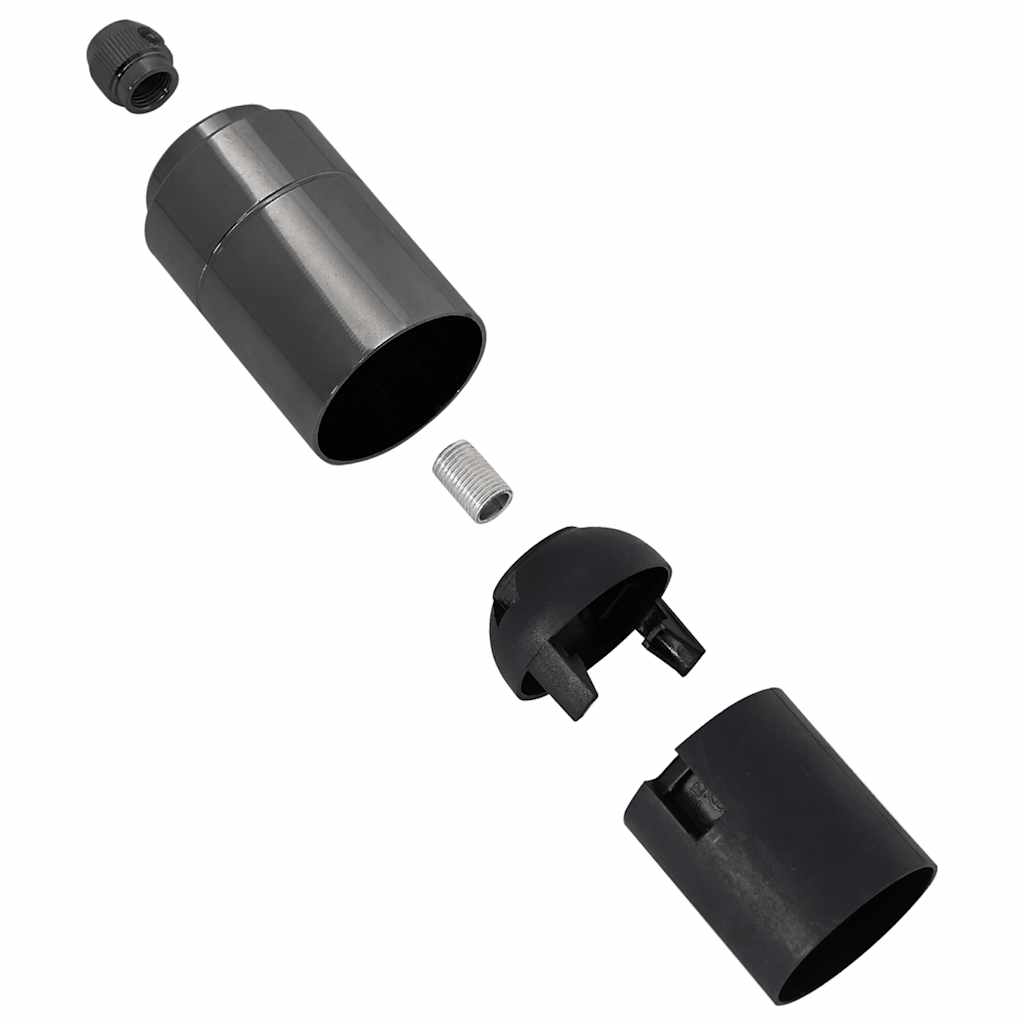 vidaXL Suporturi lămpi 2 buc Negru lucios E27 vidaXL Suporturi lămpi 2 buc Negru lucios E27