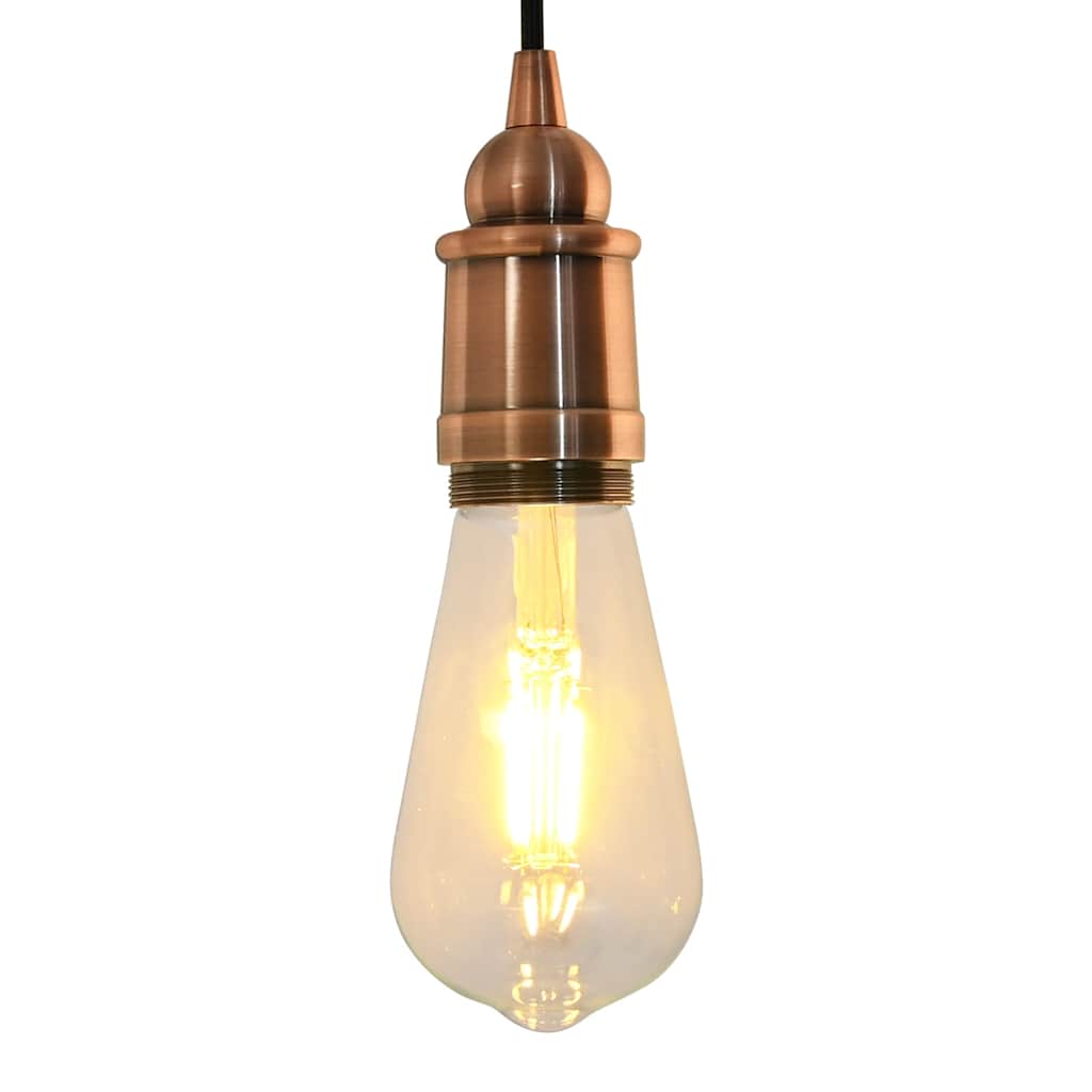 vidaXL Suporturi de lampă 2 buc Roșu Bronz E27 vidaXL Suporturi de lampă 2 buc Roșu Bronz E27