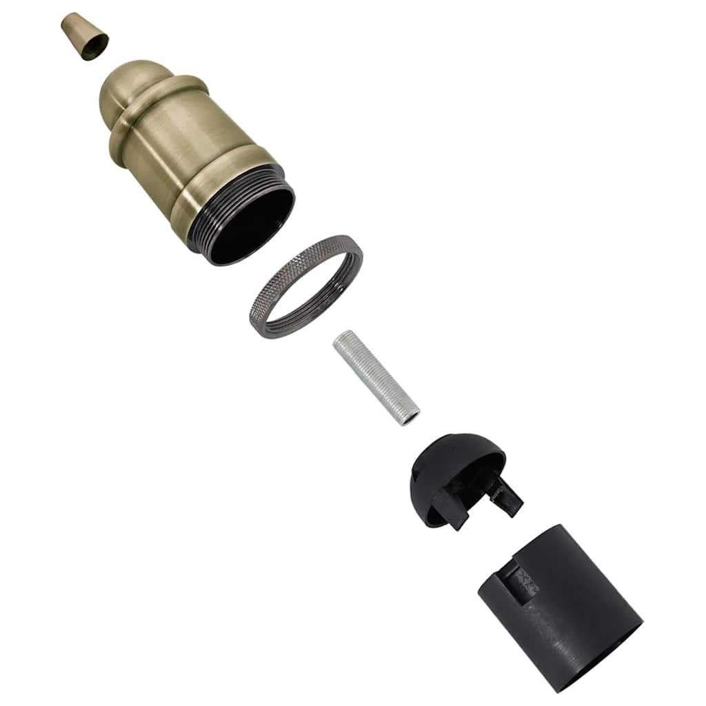 vidaXL Suporturi de lampă 2 buc Bronz E27 vidaXL Suporturi de lampă 2 buc Bronz E27