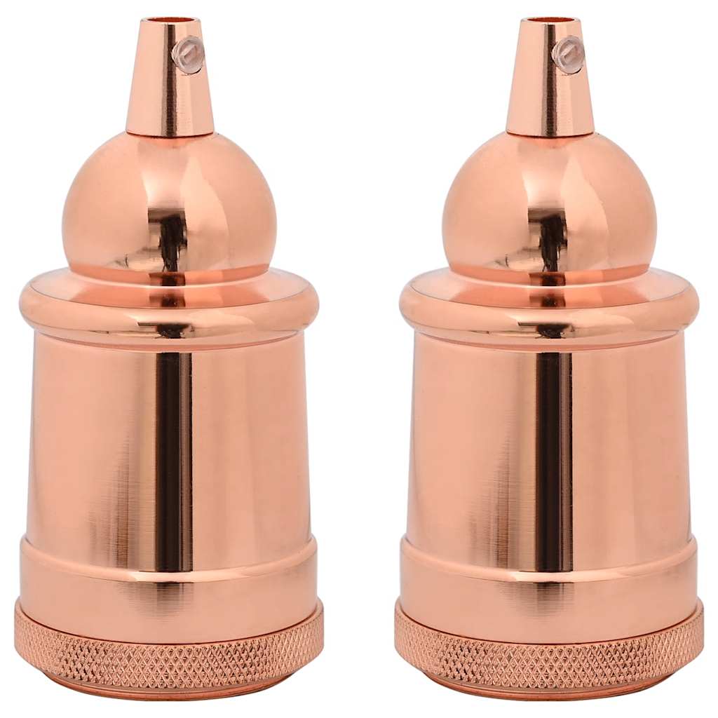 vidaXL Suporturi de lampă 2 buc Rose Gold E27 vidaXL Suporturi de lampă 2 buc Rose Gold E27