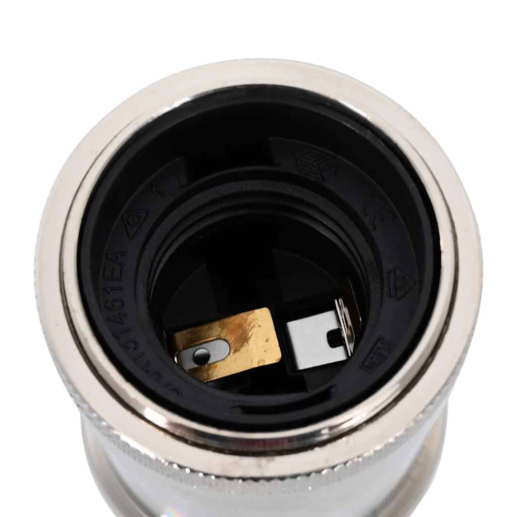 vidaXL Suporturi de lampă 2 buc Nichel satinat E27 vidaXL Suporturi de lampă 2 buc Nichel satinat E27