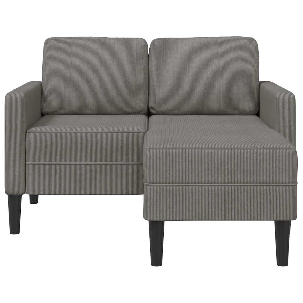 vidaXL Canapea cu 2 locuri cu șezlong în formă de L albastru 125 cm in