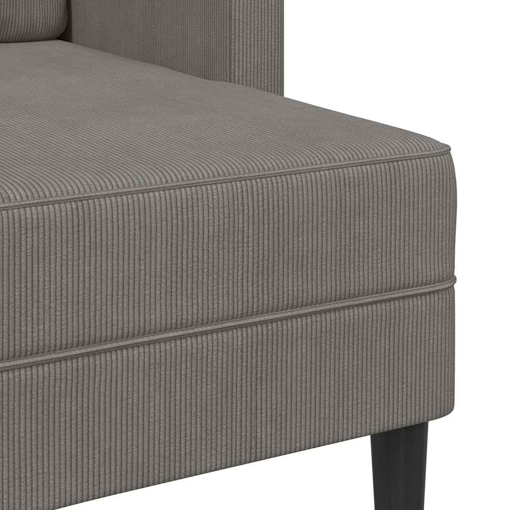 vidaXL Canapea cu 2 locuri cu șezlong în formă de L albastru 125 cm in