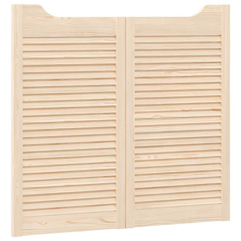 vidaXL Uși batante cu jaluzele, 2 perechi, 90x100cm, lemn masiv de pin