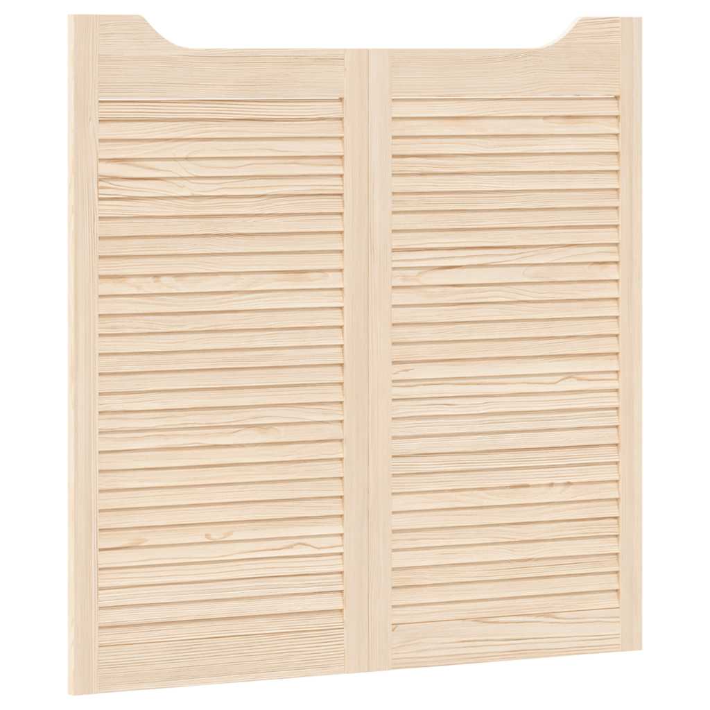 vidaXL Uși batante cu jaluzele, 2 perechi 100x100 cm lemn masiv de pin