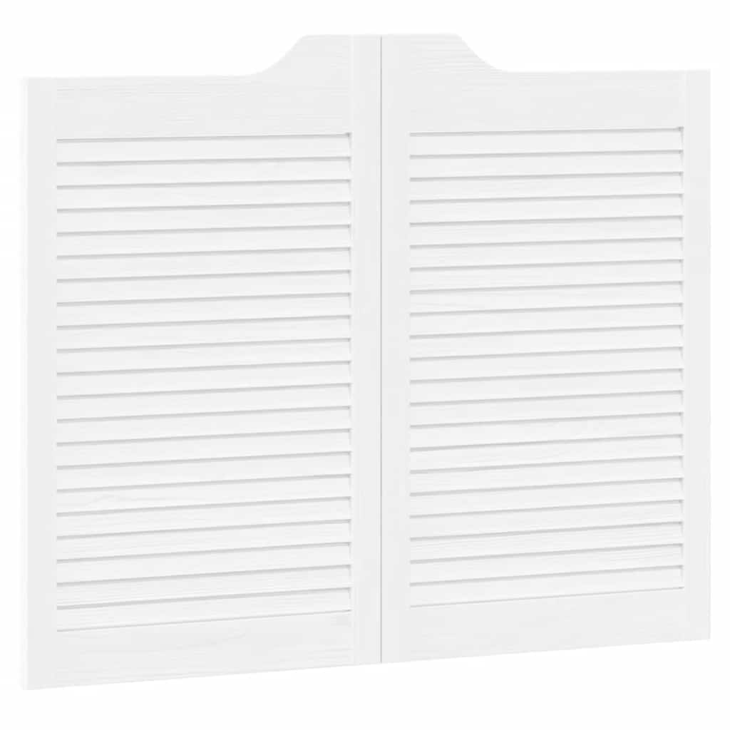 vidaXL Uși batante cu jaluzele, 2 perechi, alb, 80x100 cm vidaXL Uși batante cu jaluzele, 2 perechi, alb, 80x100 cm
