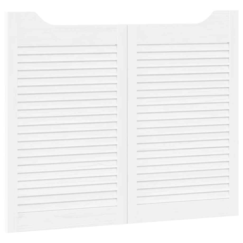 vidaXL Uși batante cu jaluzele, 2 perechi, alb, 80x100 cm vidaXL Uși batante cu jaluzele, 2 perechi, alb, 80x100 cm