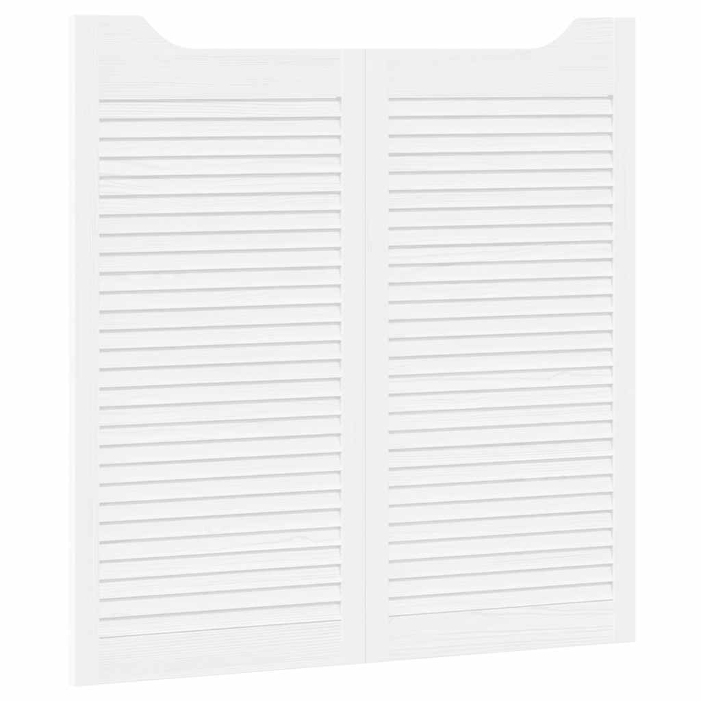 vidaXL Uși batante cu jaluzele, 2 perechi, alb, 100x100 cm vidaXL Uși batante cu jaluzele, 2 perechi, alb, 100x100 cm