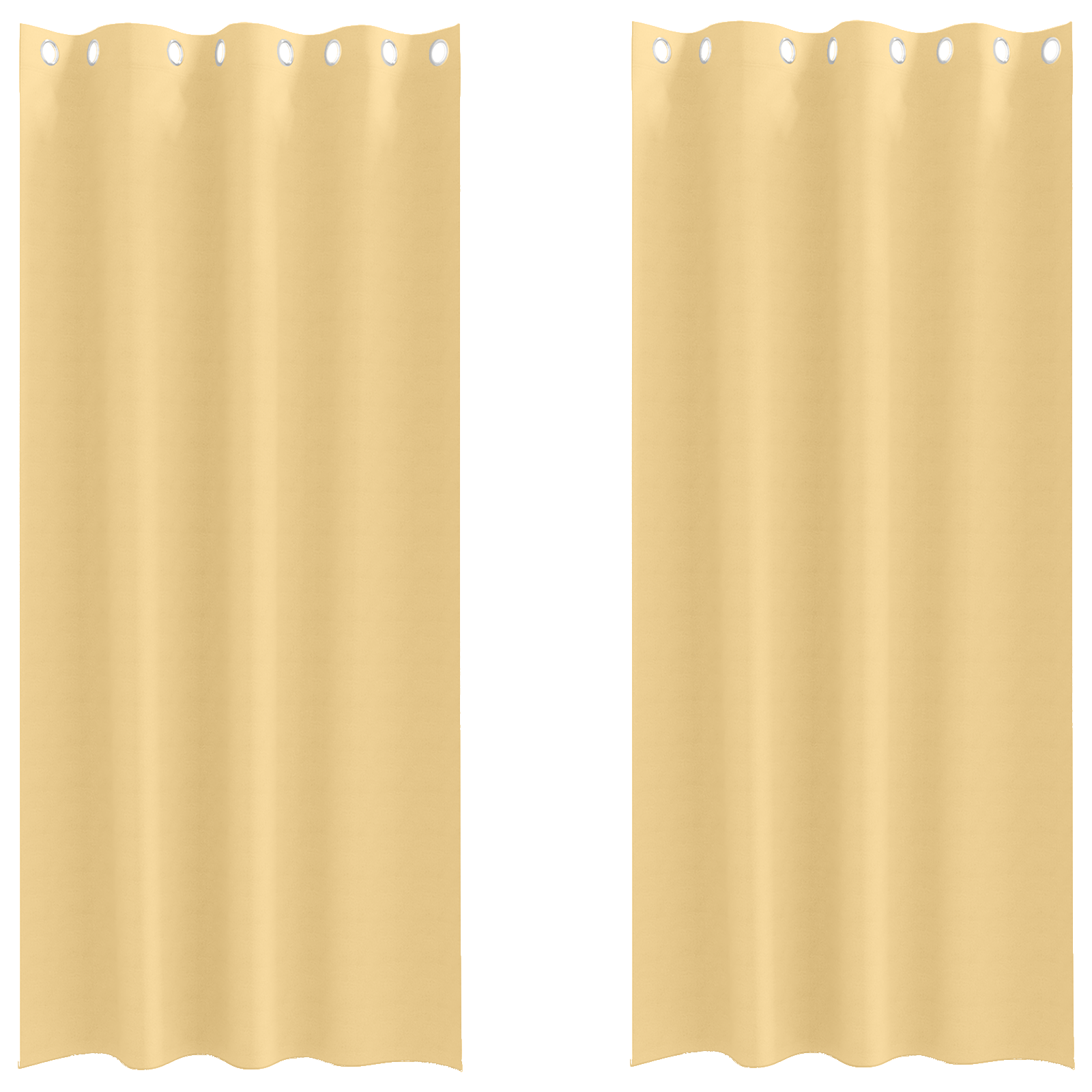 vidaXL Perdele cu perdele 2 pcs Bej 260 x 140 cm Poliester